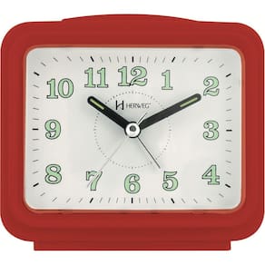 Despertador Herweg Quadrado Quartz Vermelho 2588-044