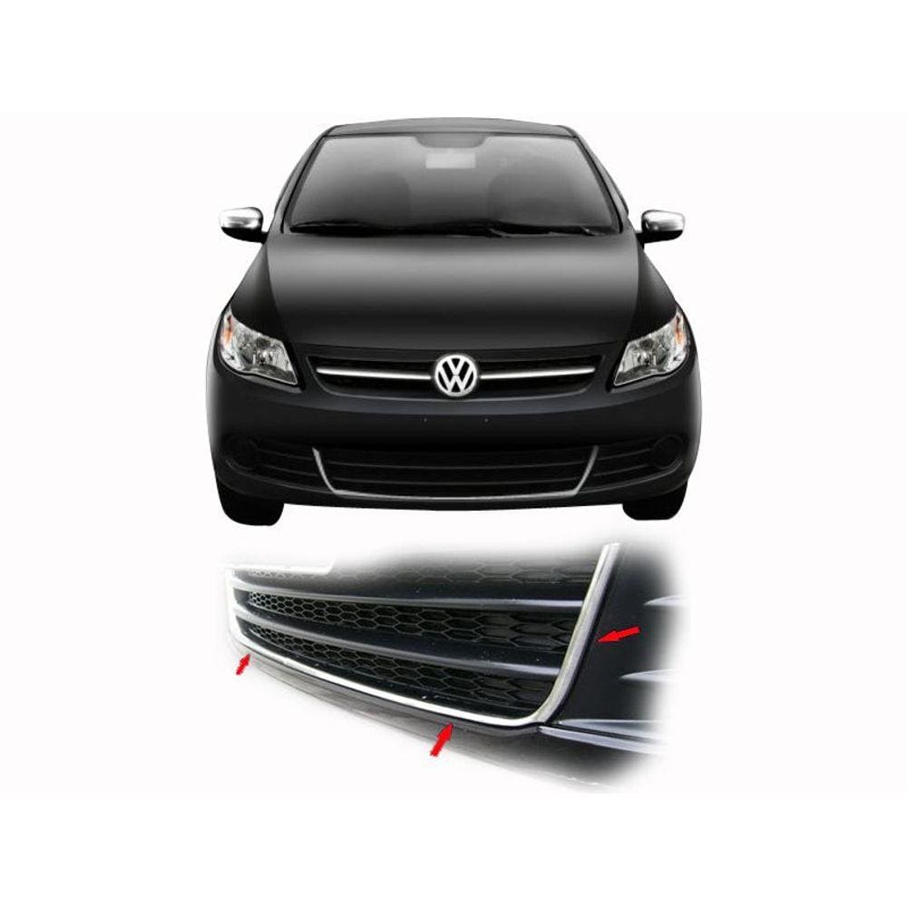 Friso Cromado Grade Inferior Central Gol Voyage Saveiro G5