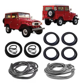 Kit Borracha Porta Parabrisa Vigia Toyota Bandeirante 64/ 84