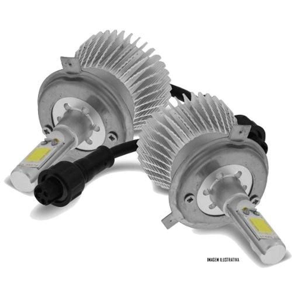 Kit Lâmpada Super LED Headlight HB4 6000K 12V e 24V 32W 2200LM Efeito Xenon