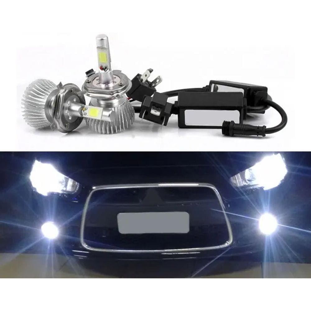 Kit Lâmpada Super LED Headlight H11 6000K 12V e 24V 32W 2200LM Efeito Xenon