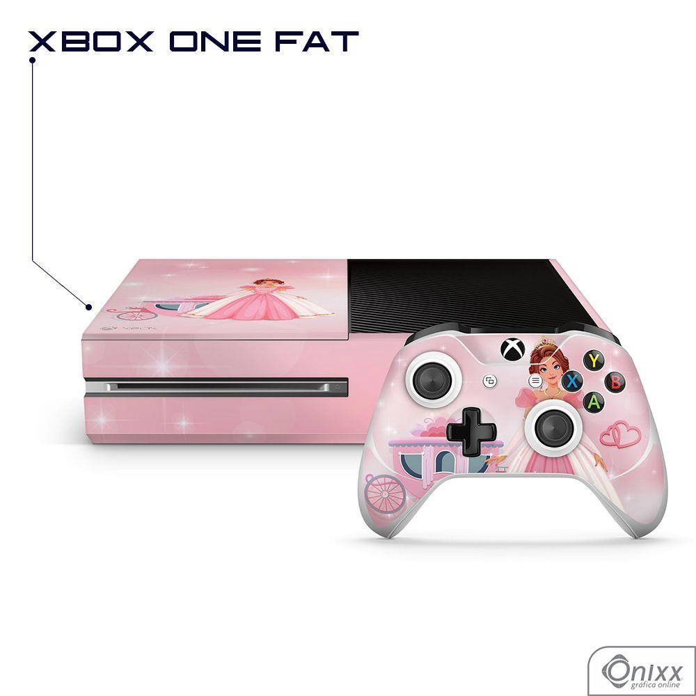 Skin PS4 PRO Adesiva Princesa Tema Rosa