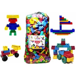 Blocos de Montar 1000 Peças - Brinquedo Infantil Estilo Lego