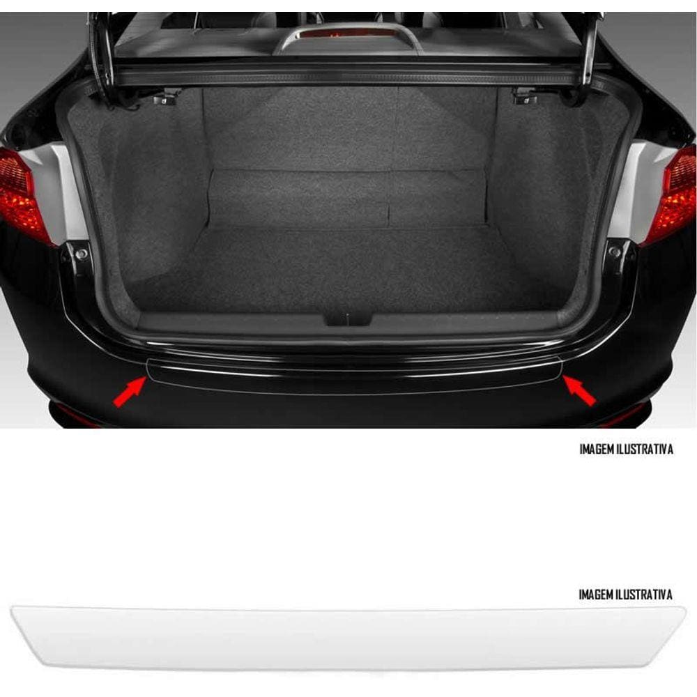 Protetor de Porta Malas Incolor Honda City 2015 2016 2017 2018 Adesivo