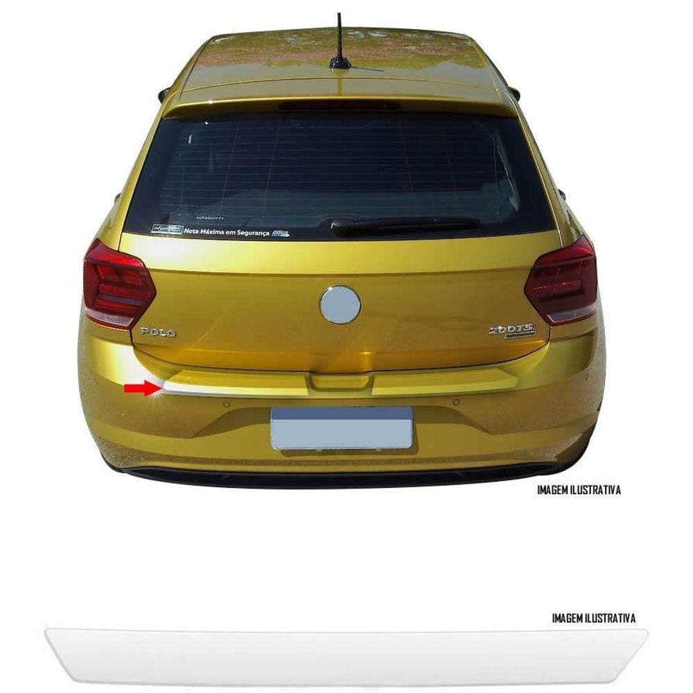 Protetor de Porta Malas Incolor Volkswagen Novo Polo 2018 2019 2020 2021 2022 Adesivo