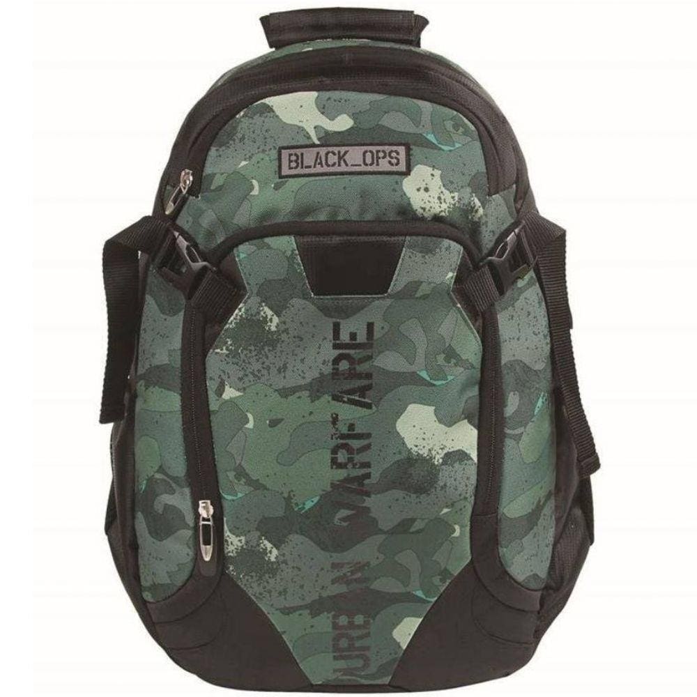 Mochila de Costas Juvenil Black Ops Camuflada Grande Dmw
