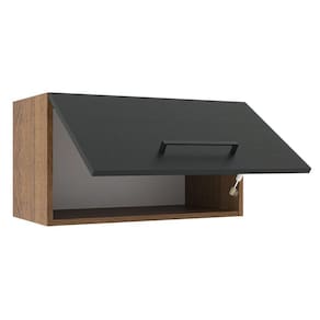 Armário Aéreo Madesa Agata 60cm 1 Porta Basculante Rustico