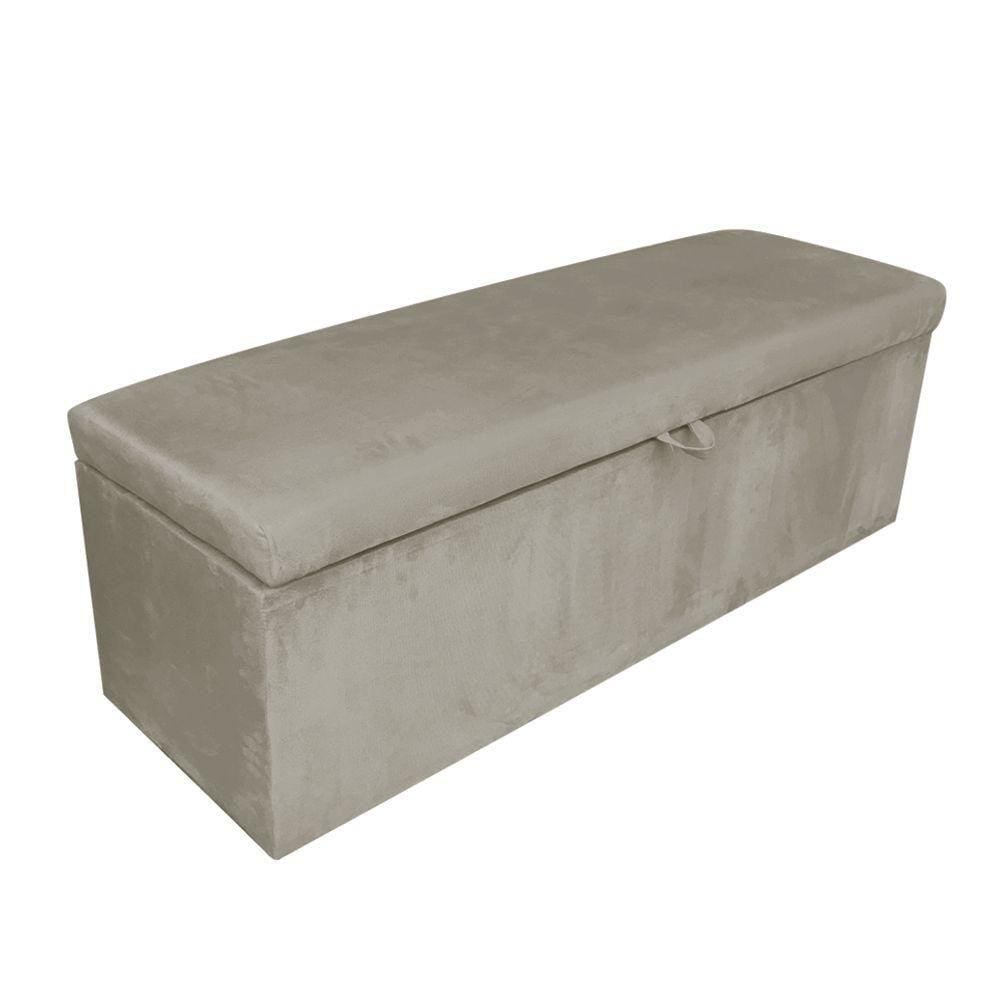 Calçadeira Clean 100cm Suede Marrom Rato D`Rossi
