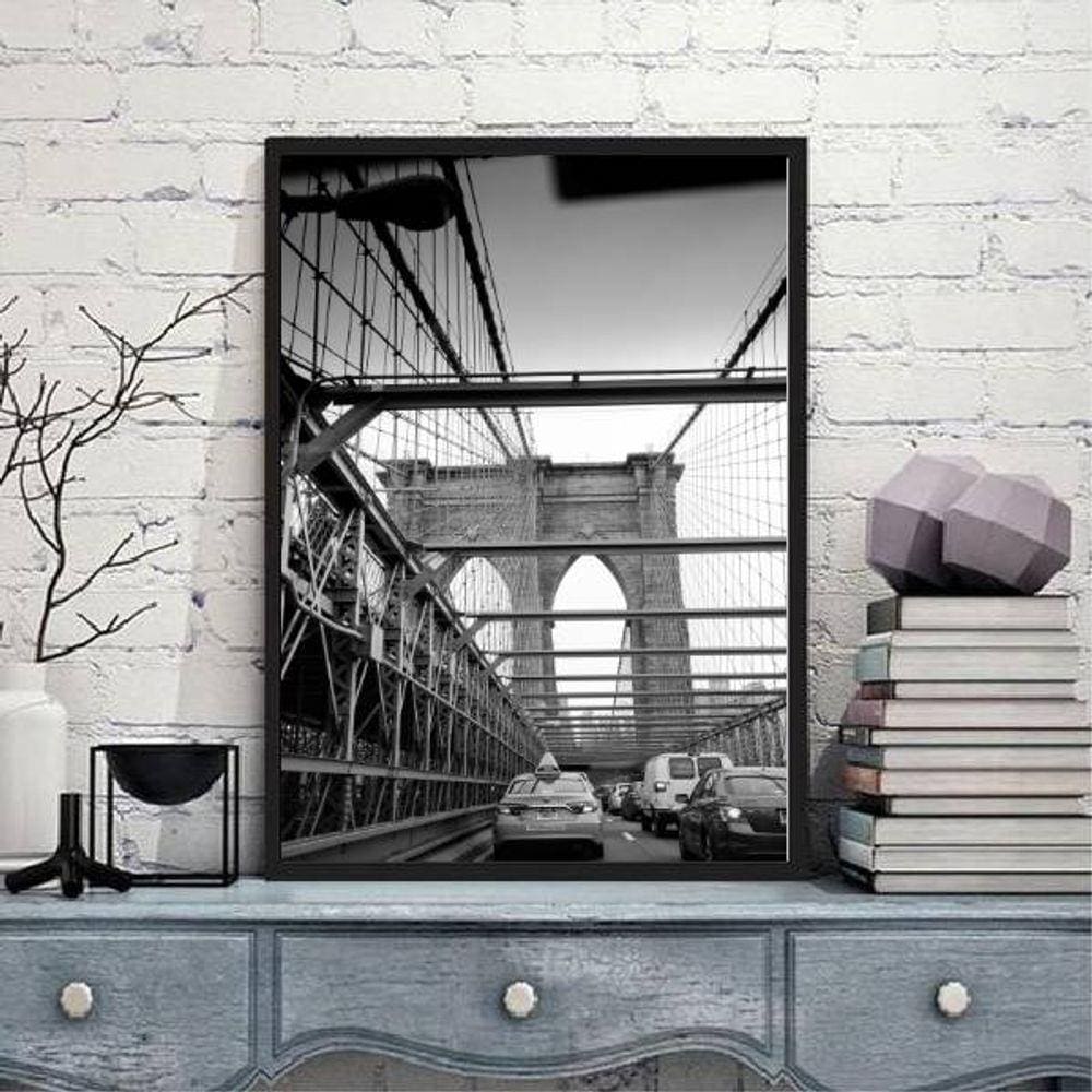Quadro Decorativo Fotografia Ponte de Brooklyn