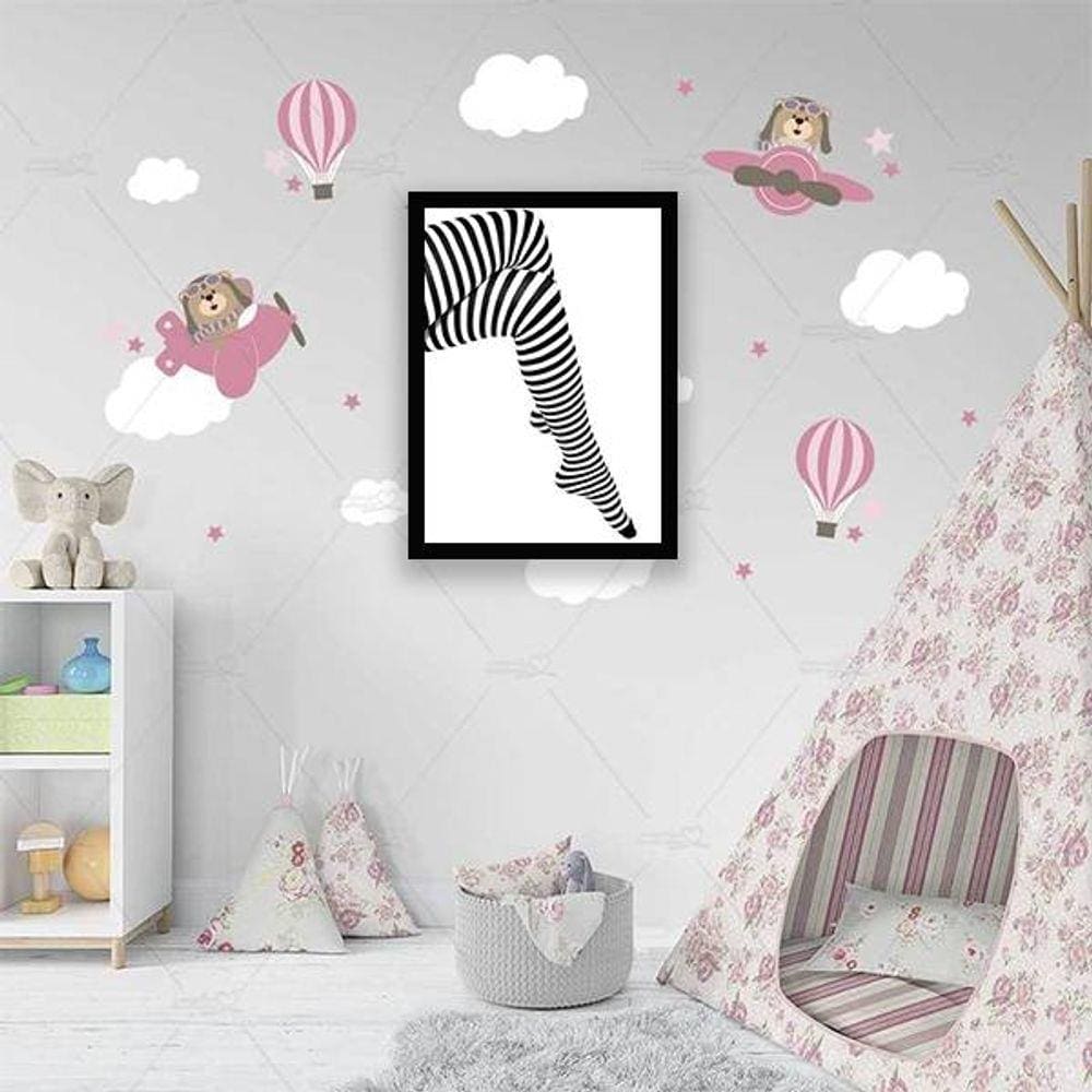 Quadro Decorativo Fotografia Pernas Mulher