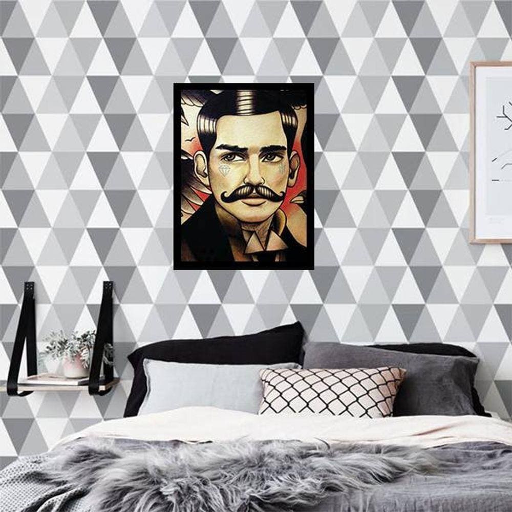 Quadro Decorativo Decorativo Homem Retrô Tatoo Style