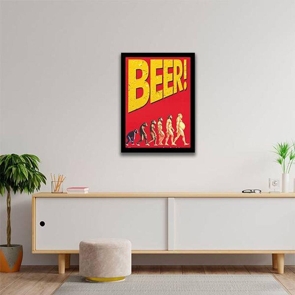 Quadro Decorativo Beer - Evolução da Humanidade