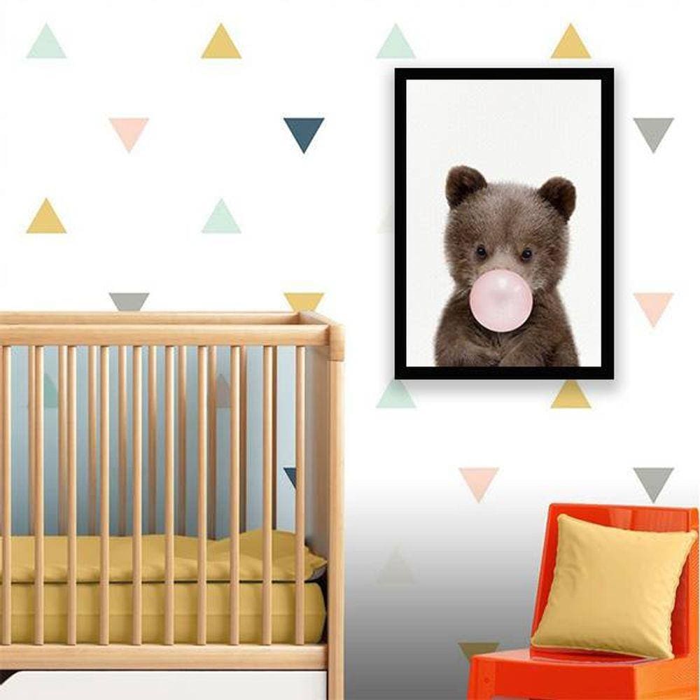 Quadro Decorativo Ursinho Chicletes