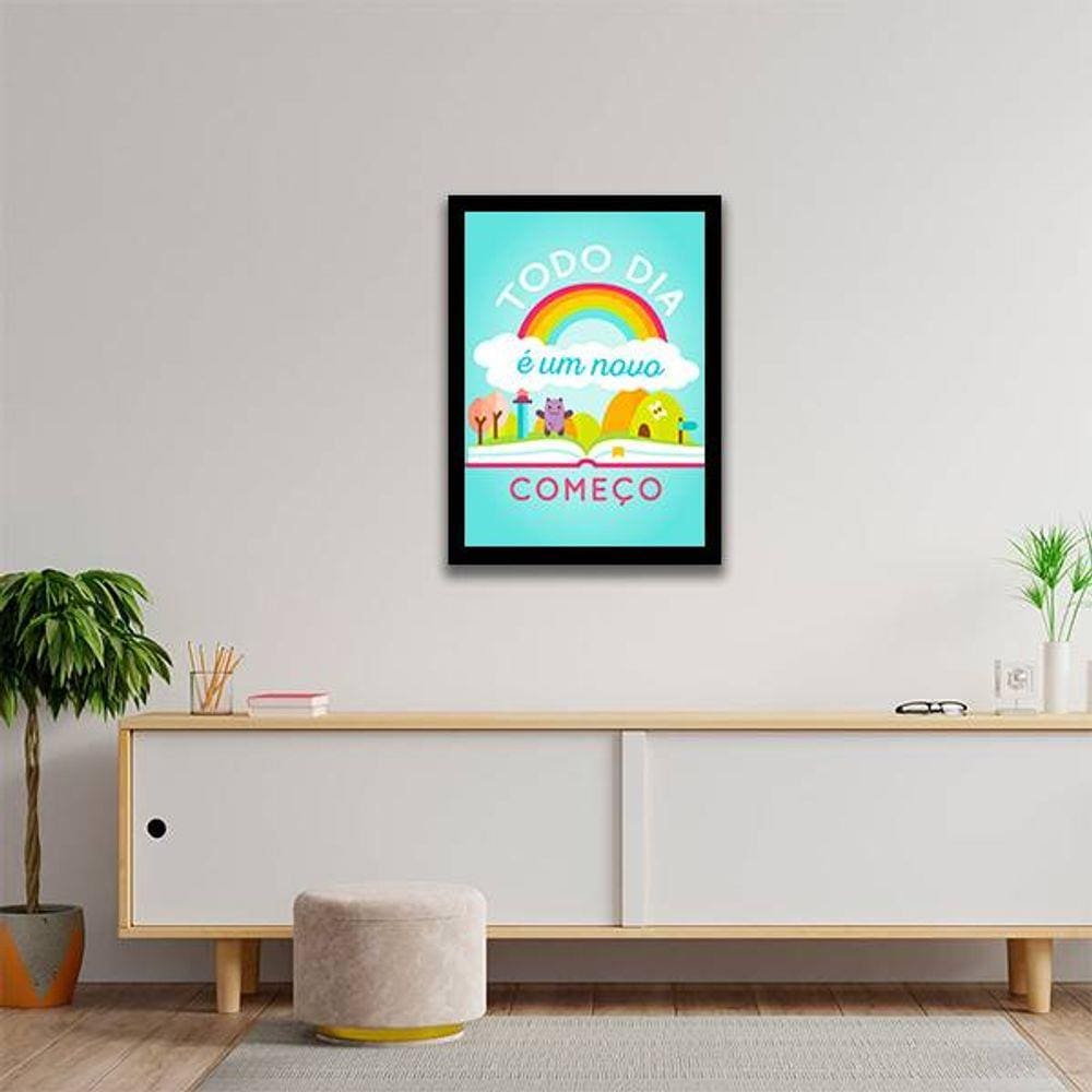 Quadro Decorativo Todo Dia é Um Novo Começo