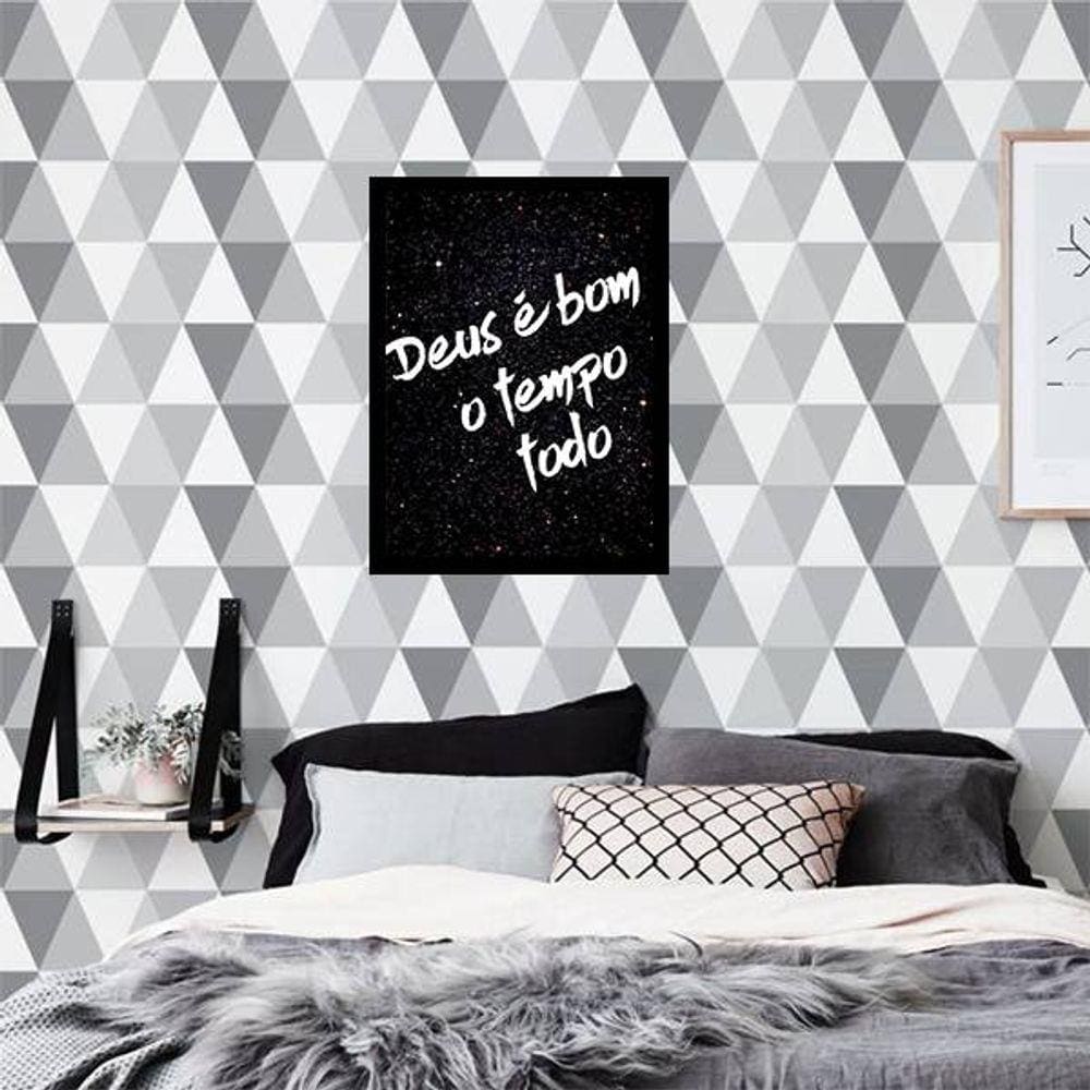 Quadro Decorativo Deus é Bom o Tempo Todo