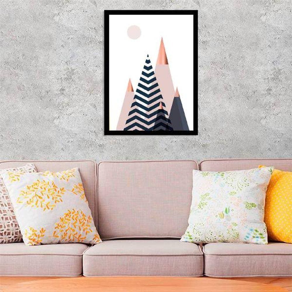 Quadro Decorativo Montanhas Geométricas