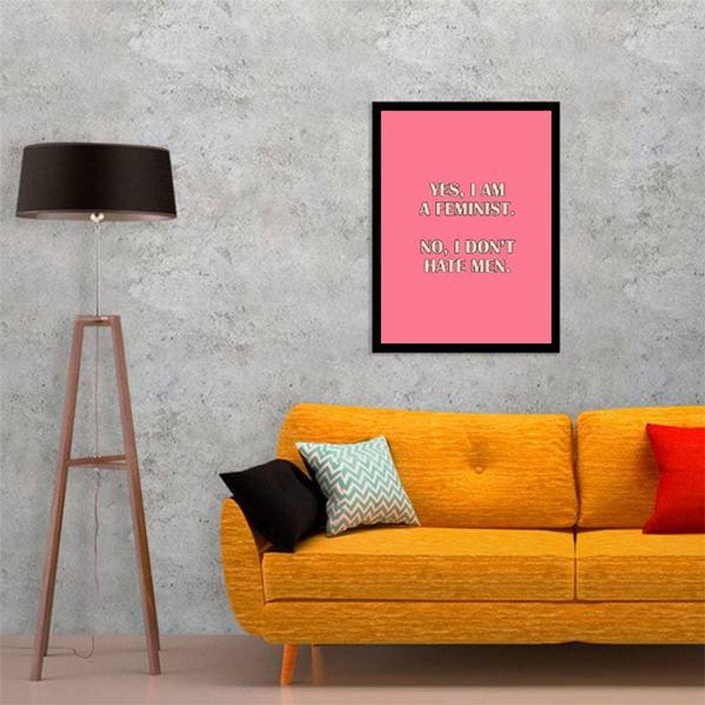 Quadro Decorativo Yes, I Am a Feminist