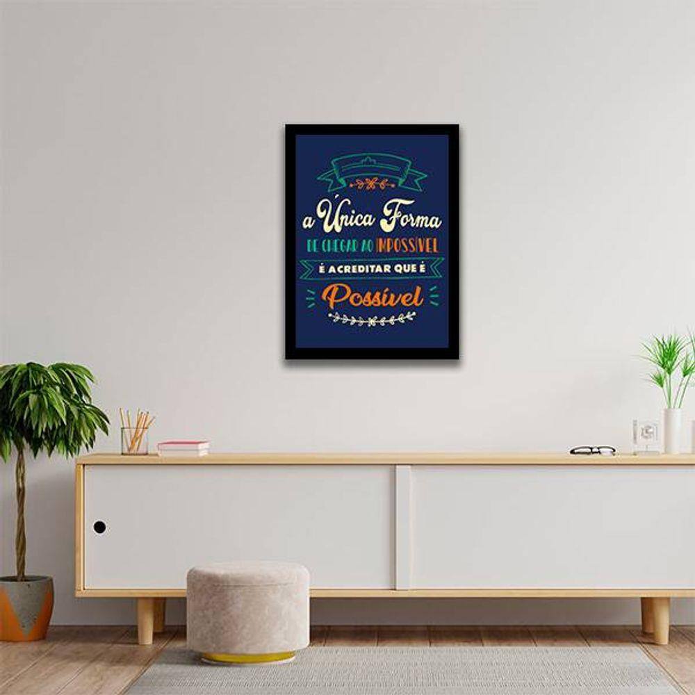 Quadro Decorativo Acreditar Que É Possível