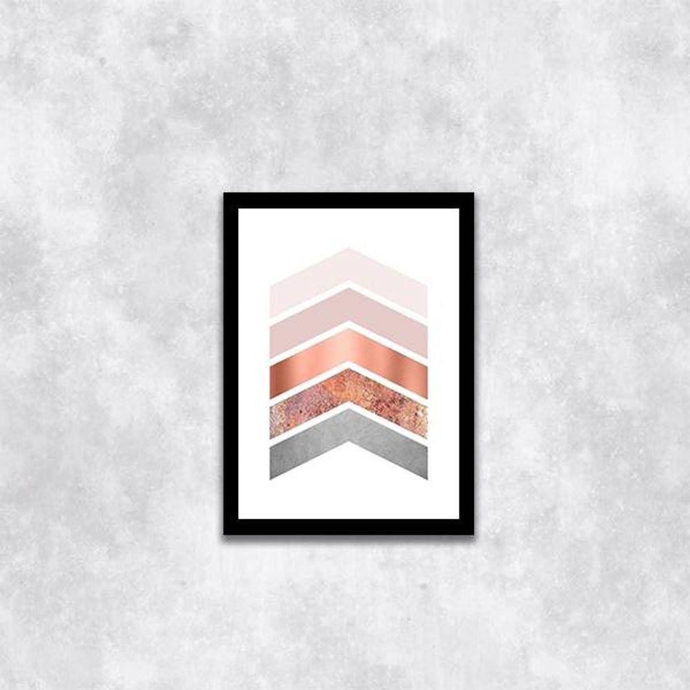Quadro Decorativo Geométrico Setas Degradê
