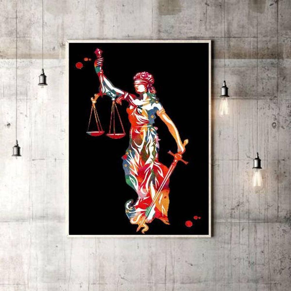 Quadro Decorativo Deusa da Justiça