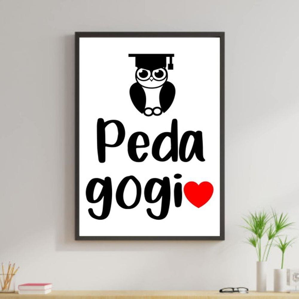 Quadro Decorativo Profissões - Pedagogia