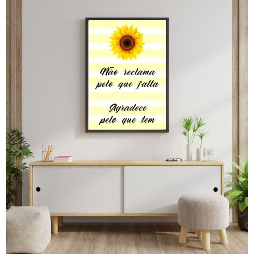 Quadro Decorativo Não Reclama Pelo Que Falta - Flor