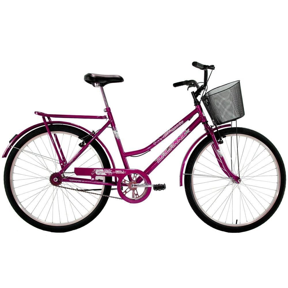 Bicicleta Dalannio Bike 3 Rodas Aro 26 Rígida 1 Marcha - Violeta