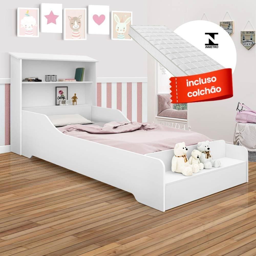 Cama Infantil Barbie com Proteção Lateral - MOS Store - MOS Store