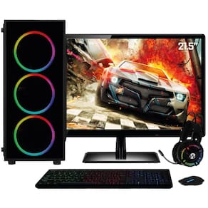 Pc Gamer Intel Core I5 8gb Hd 1tb Geforce Gtx 1050 Ddr5 Com Monitor 215 Full Hd Easypc Casas Bahia