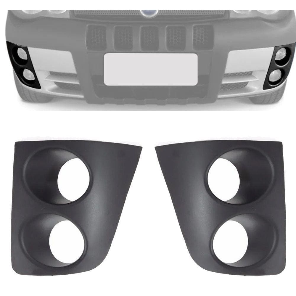 Par Moldura Farol de Milha Fiat Strada Adventure e Fire