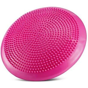 Disco Equilíbrio Inflável Balance Cushion Almofada Pilates 33cm com Bomba Rosa - GT895-PK Lorben