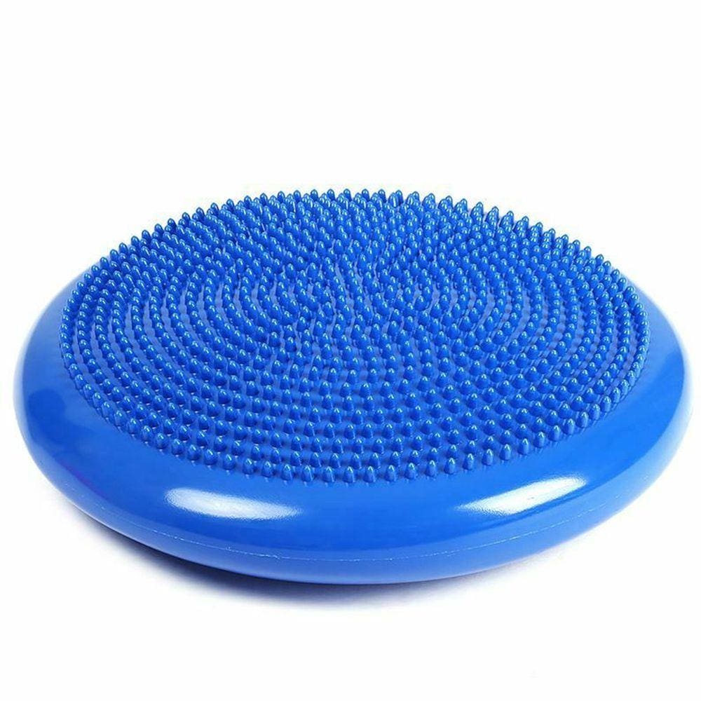 Disco Equilíbrio Inflável Balance Cushion Almofada Pilates 33cm com Bomba Azul - GT895 Lorben