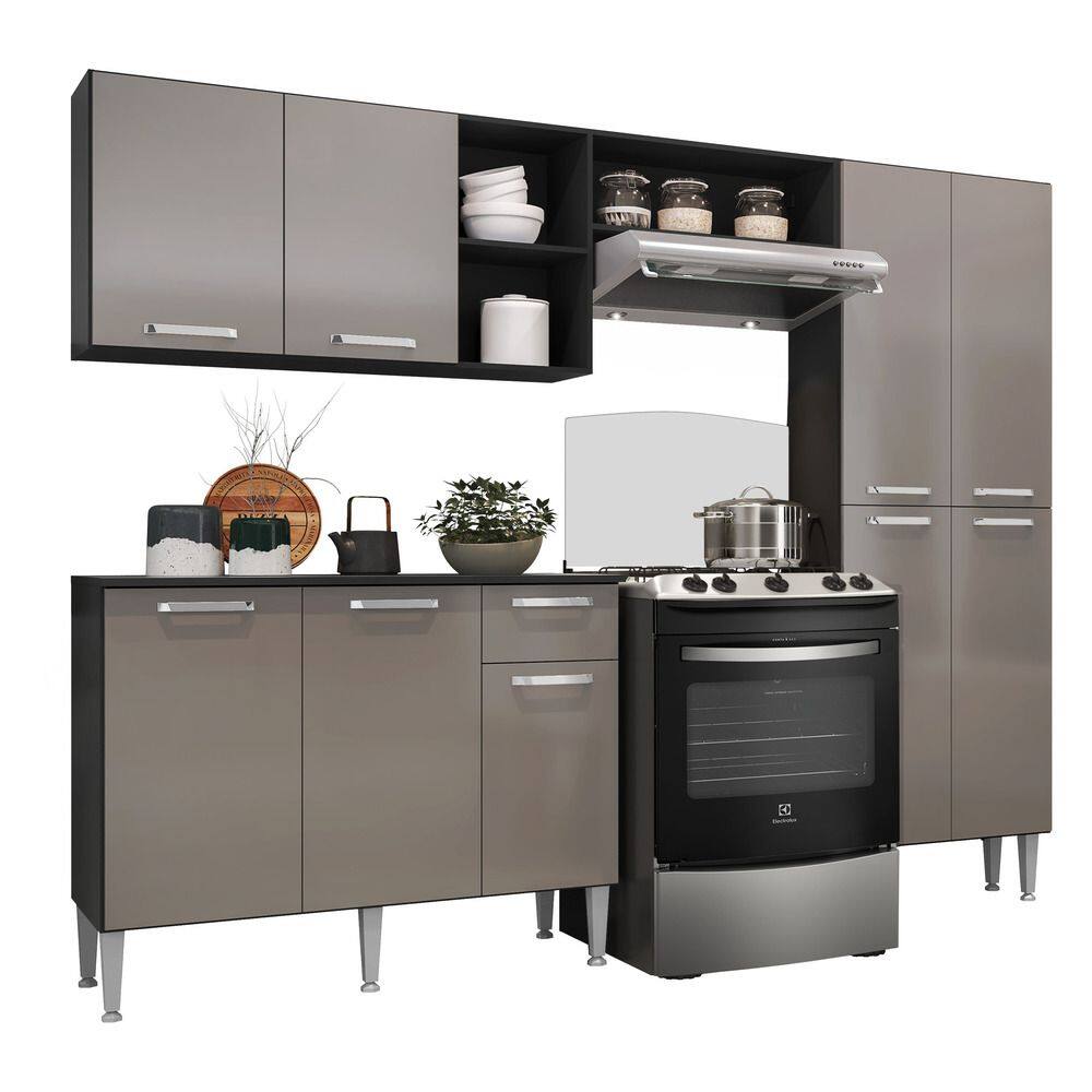 Cozinha Compacta com Armário e Balcão com Tampo Pequim Up - Multimóveis