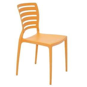 Cadeira Sofia Encosto Horizontal Laranja Tramontina 92237090