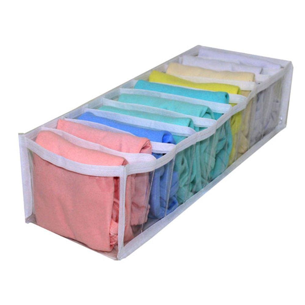 Colmeia Organizadora em PVC e Viés Branco 40CX15LX10A