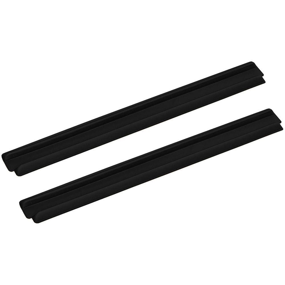 Kit 02 Protetores Veda Porta Poliéster Preto 90 cm - Lyam Decor