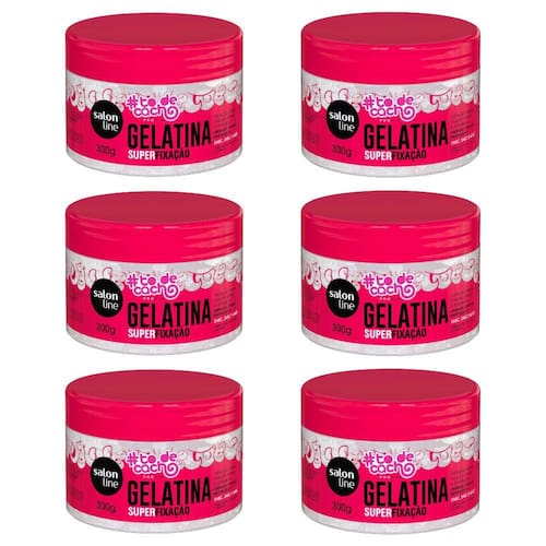 Salon Line Todecacho Super Fixacao Gelatina 300g Kit C 06 Casas Bahia