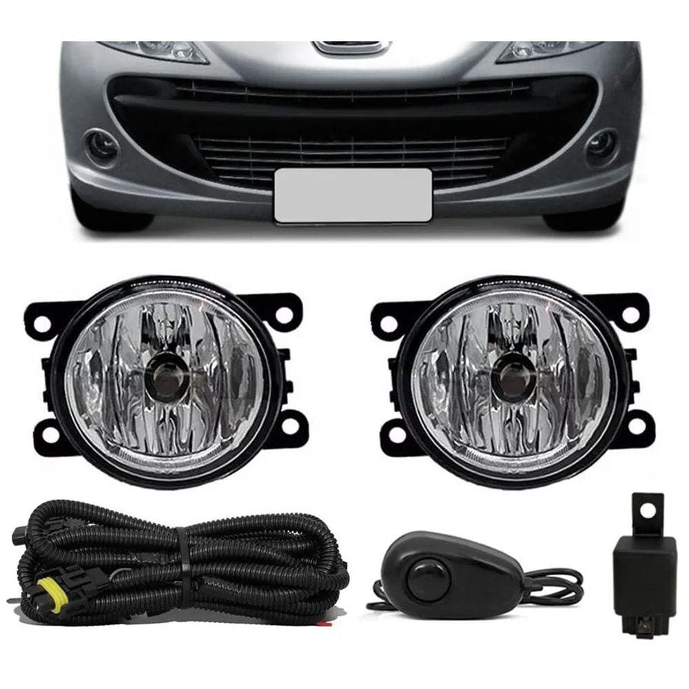 Kit Farol de Milha Neblina Peugeot 207 Hatch - Interruptor Alternativo