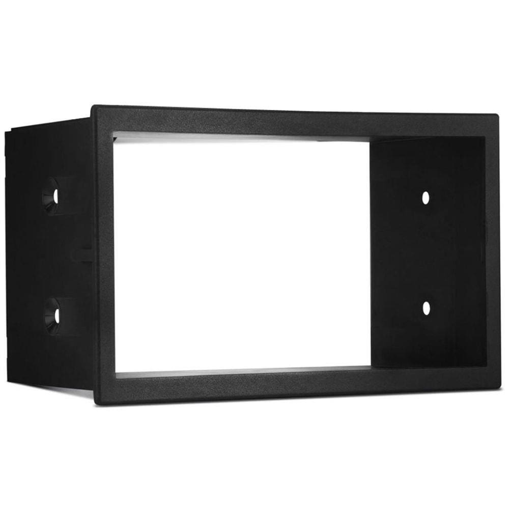 Moldura De Painel 2 Din Vw Golf 1999/2012 - Polo 2002 / 2012 - Fox 2010/2013 - Fiesta 2002/2014 - Ecosport 2002/2011 Para Cd Dvd 2 Dins