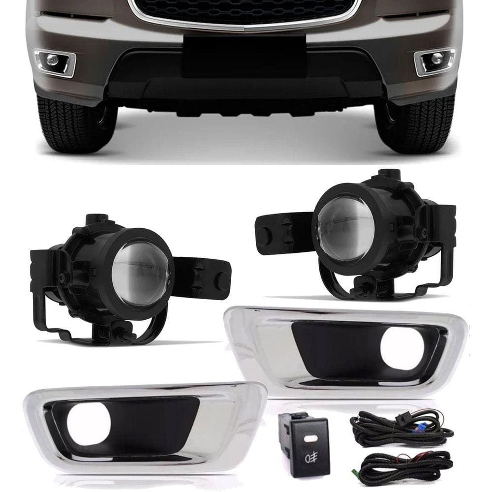 Kit Farol de Milha Neblina Chevrolet S10 S-10 e Trailblazer 2012 2013 2014 2015