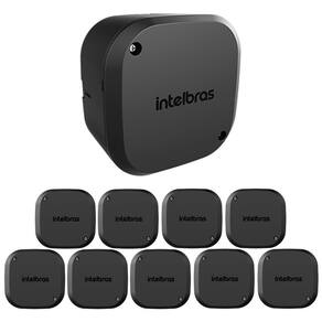 Kit 10 Caixas de Passagem Plástica Câmeras Bullet/Dome Externo VBOX 1100 E BLACK Intelbras