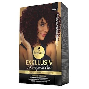 Kit Tintura Haskell Excllusiv Color Pratic Vermelho Intenso Especial 66.66