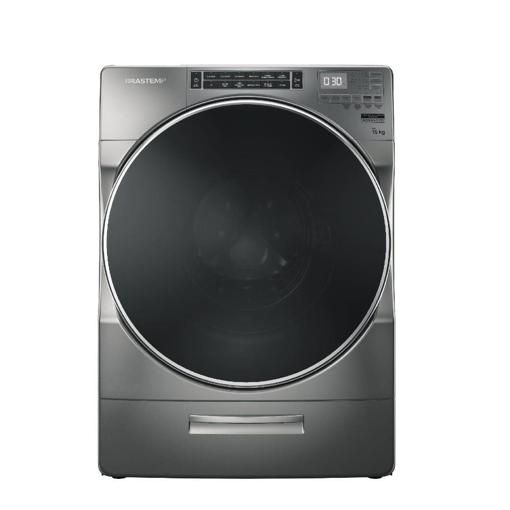 Máquina de Lavar Brastemp 15kg Titanium com Dispenser Auto Dosagem e Função Mais Roupas - BNF15AS 110V