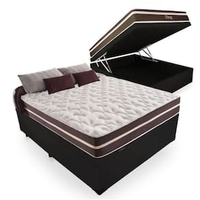 Cama Box Baú E Colchão + Colchão De Molas - Anjos - Superlastic 22x138x188cm