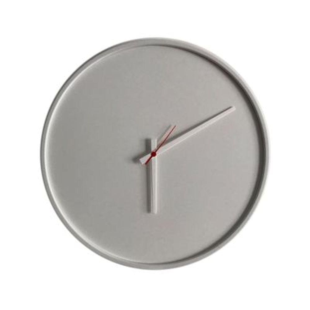 Relogio Round Branco Mostrador Branco 50 Cm