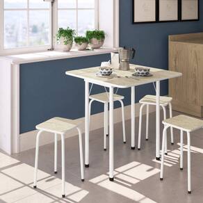 Conjunto Mesa Dobrável 4 Lugares Bona Vita Móveis Narita