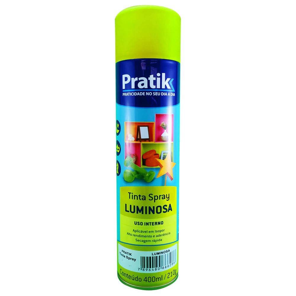 Tinta Spray Verde Neon Luminosa 400ml