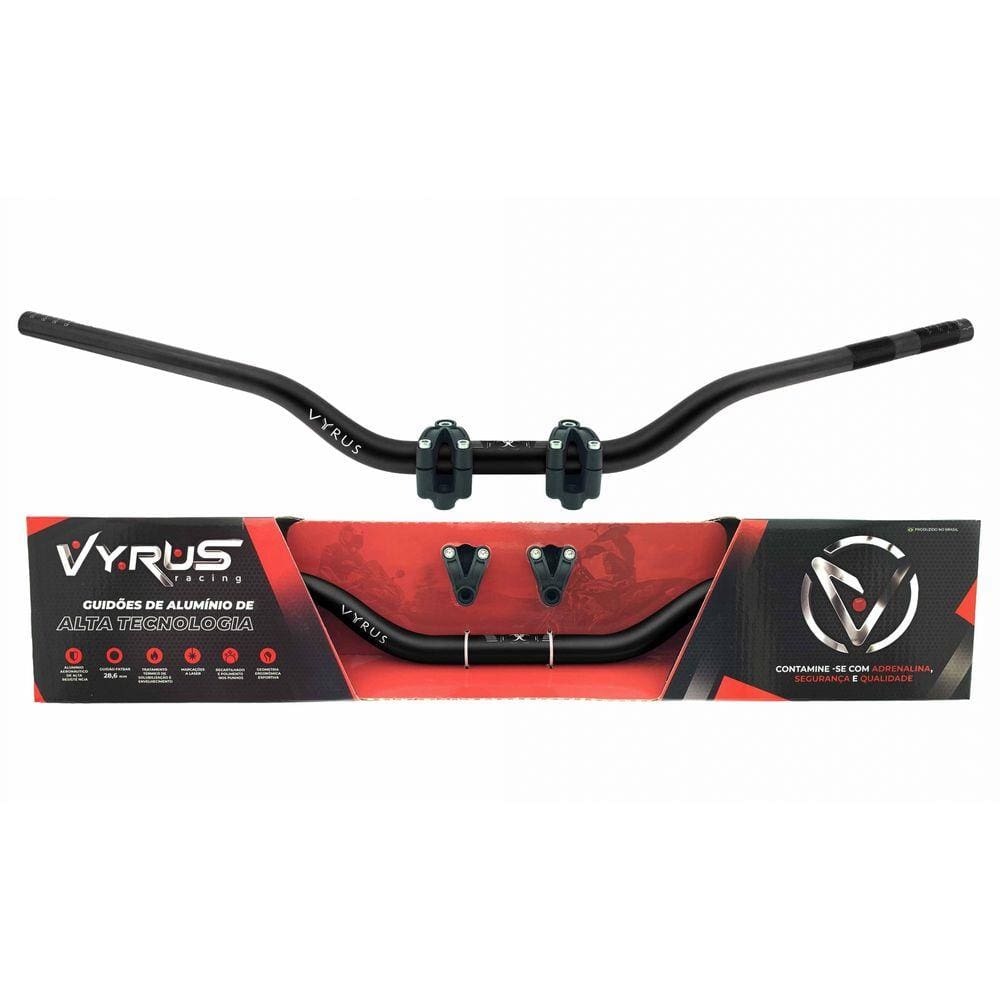 Guidão Vyrus Alto Fat Bar 28mm Trilha Motocross