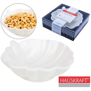 Petisqueira De Porcelana Folha Hauskraft 350Ml 18X16x4,8Cm