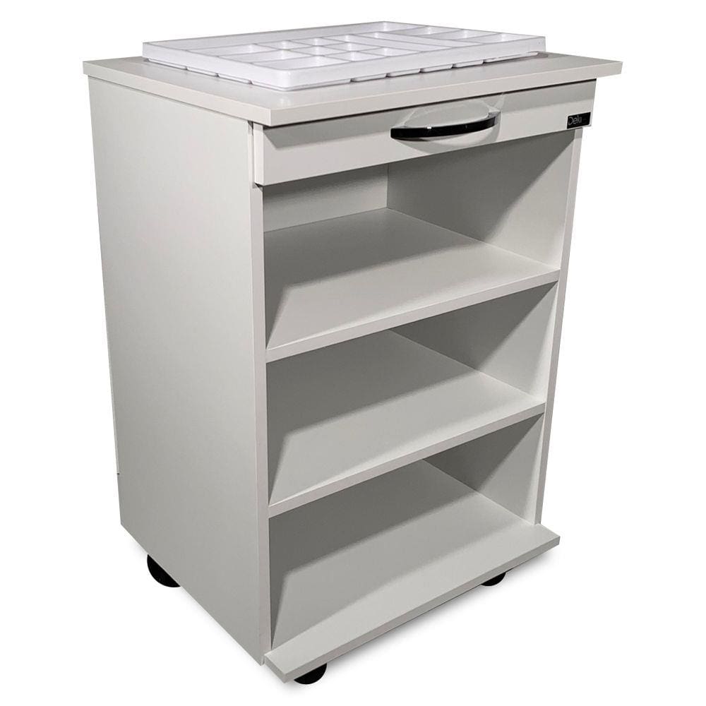 Mobiliário Mesa Auxiliar Com 3 nichos MDF